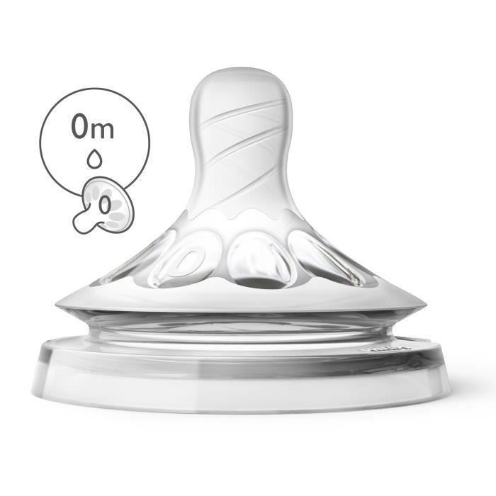 Produit shopeco.fr : PHILIPS AVENT SCF040/27 Lot de 2 tétines Natural 0m+ (Lot de 2)