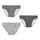 Boîte de 3 Slips Fantaisies Gris Homme