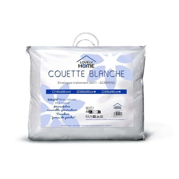 Couette 350g Anti Acariens 220x240cm