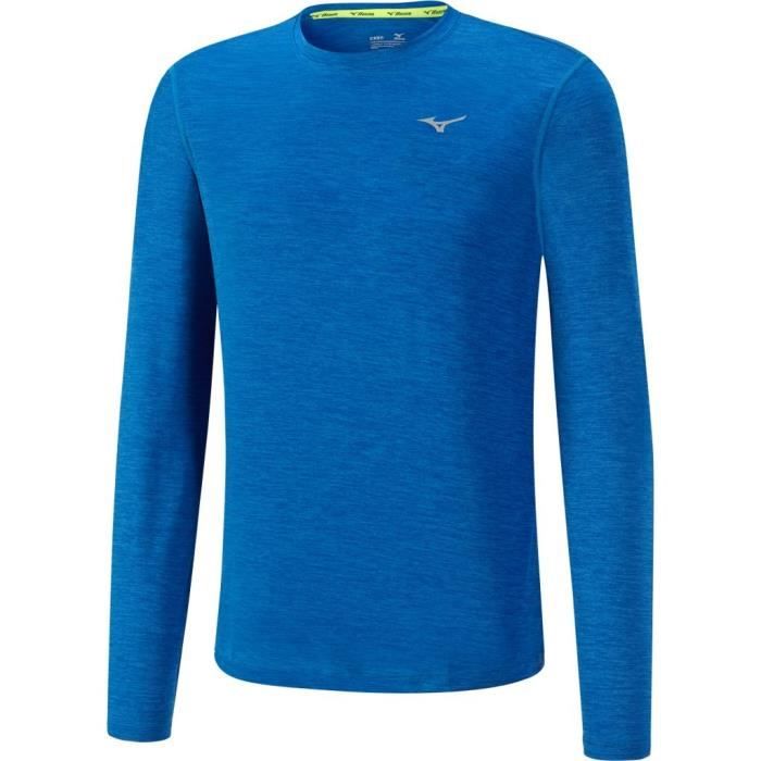 MIZUNO T-Shirt Impulse Core Ls Homme Bleu