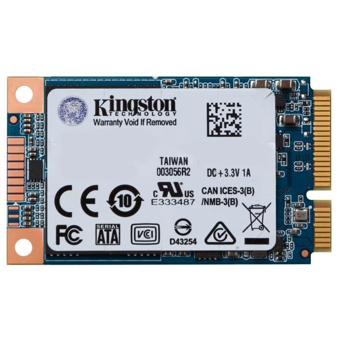 KINGSTON Mémoire PC 120Go SSD - UV500 mSATA