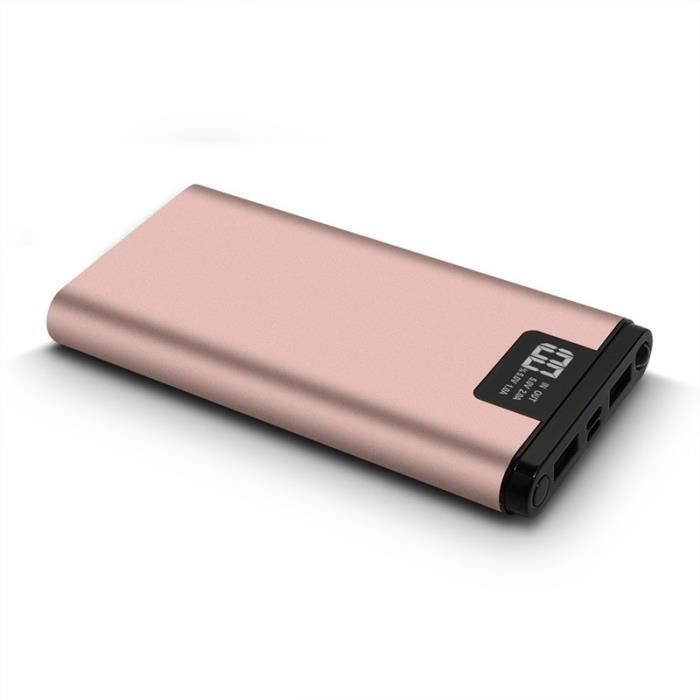 Batterie Téléphones Pour Lcd De Usbrose Led Externe Portable MobilesDeux Charge Les Ario20800mah Ports Lampe Tous VqUzpMS