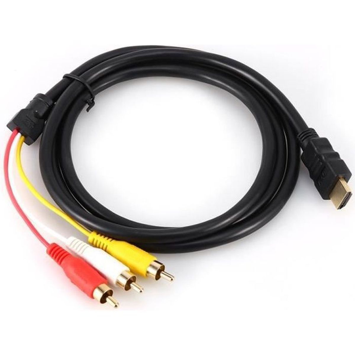 1.5M Mâle à Femelle HDMI À 3 RCA 1080P Vidéo Audio AV Cordon HDMI