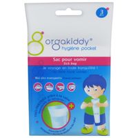 SAC VOMITOIRE Orgakiddy Sac pour Vomir 3 Sacs SAC VOMITOIRE Orgakiddy Sac pour Vomir 3 Sacs