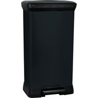 POUBELLE - CORBEILLE CURVER Poubelle à pédale - 50 L - Noir POUBELLE - CORBEILLE CURVER Poubelle à pédale - 50 L - Noir