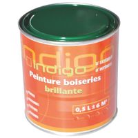 PEINTURE - VERNIS Peinture boiserie brillante 500ml Indigo Vert angl PEINTURE - VERNIS Peinture boiserie brillante 500ml Indigo Vert angl
