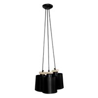 LUSTRE ET SUSPENSION UZIBUZE Lustre 3 têtes en bois et acier - Ø30 x H9 LUSTRE ET SUSPENSION UZIBUZE Lustre 3 têtes en bois et acier - Ø30 x H9