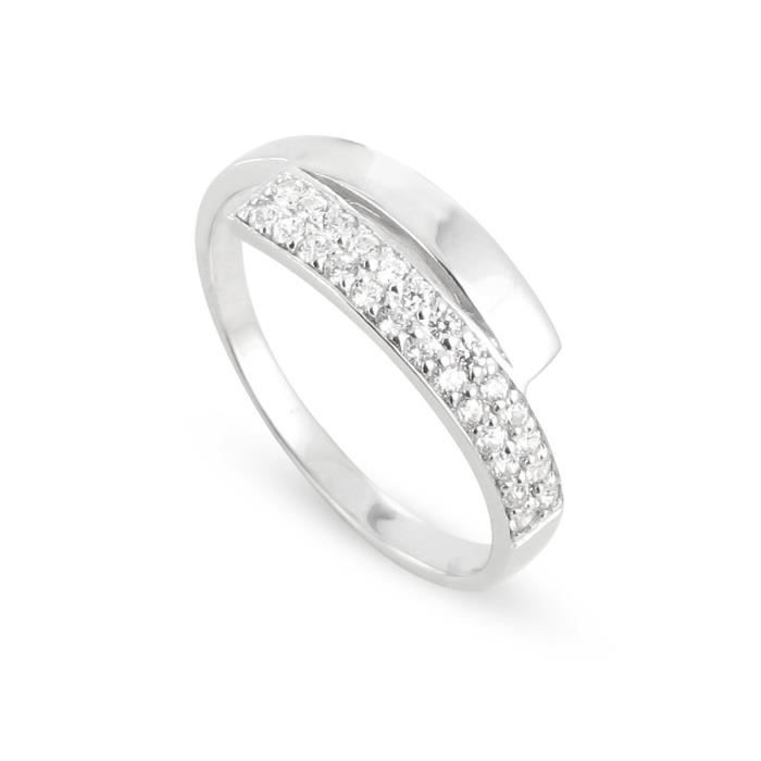 TOUS MES BIJOUX Bague Argent 925° et Oxydes Zirconium Femme