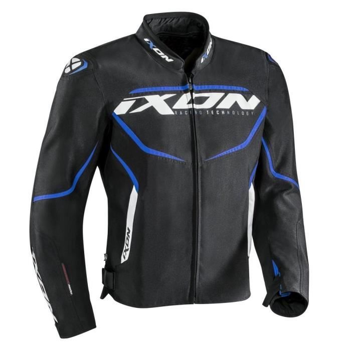 IXON Blouson de moto Sprinter - Noir / Bleu