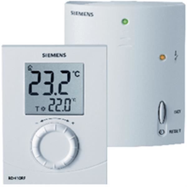 Siemens Thermostat d ambiance sans fil + récepteur Réf RDH10RF SET