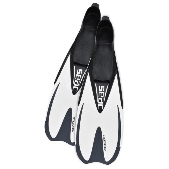 SEAC Palmes Speed pour Snorkeling Natation - Blanc