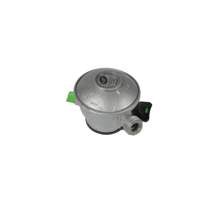 BRASERO TYPE 637BT20 Détendeur Quick-On Butane NF Ø20 + tétine – 1,3kg/h - 28mbar