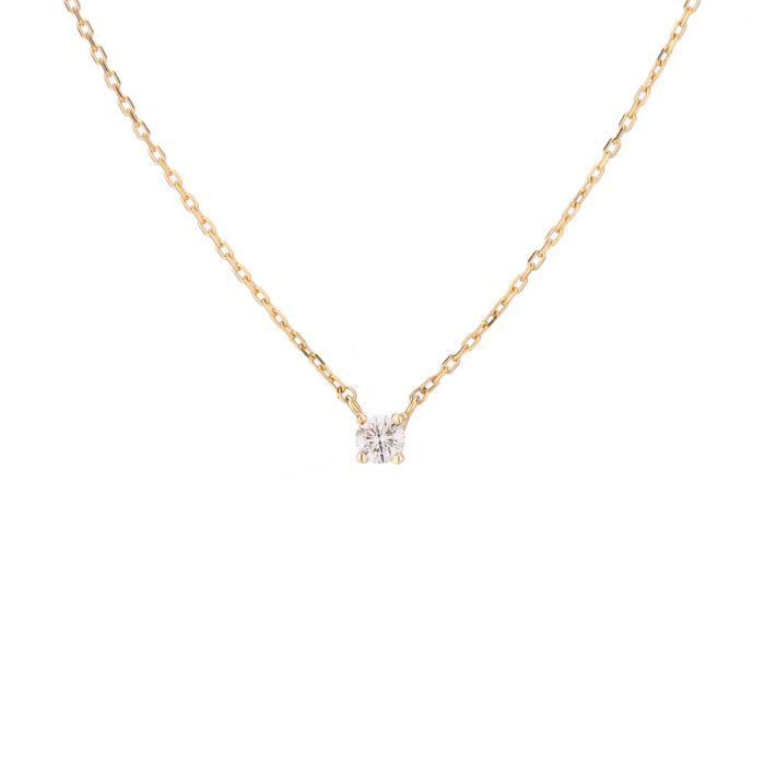 MONTE CARLO STAR - Collier Clou en Or Jaune 18 Carats et Diamant - Femme