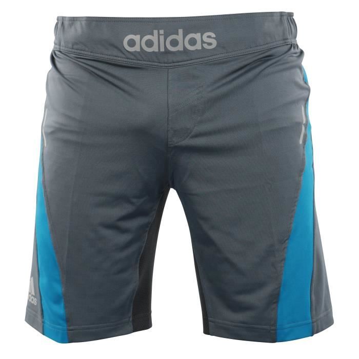 ADIDAS PERFORMANCE Short Training 2 Gris et Bleu