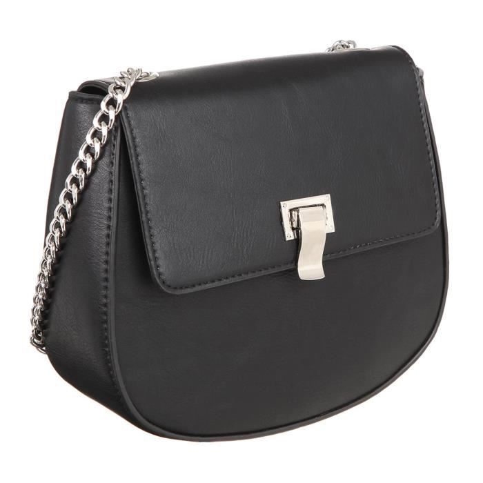 KINSTON - Sac Epaule BLACK AND CHIC Noir