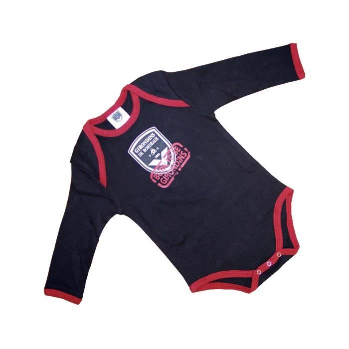 FCGB Body Manches longues Born - Bébé - Marine / Bordeaux