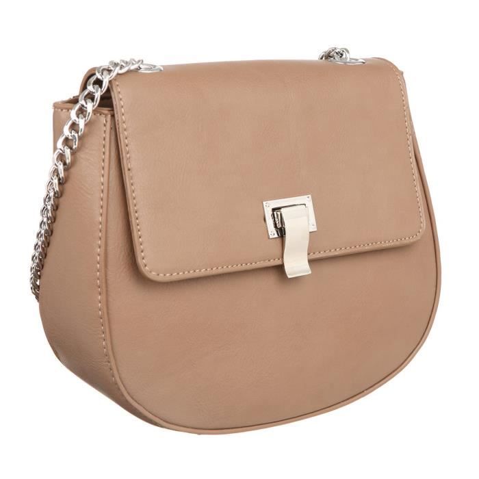 KINSTON - Sac Epaule BLACK AND CHIC Taupe