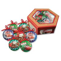 BOULE DE NOËL CARS Lot de 7 boules de noël 7,5 cm rouge BOULE DE NOËL CARS Lot de 7 boules de noël 7,5 cm rouge