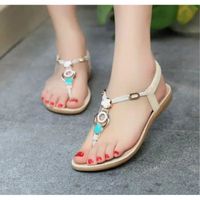 SANDALE - NU-PIEDS Plage Été chaussures sandales Femme Beige SANDALE - NU-PIEDS Plage Été chaussures sandales Femme Beige