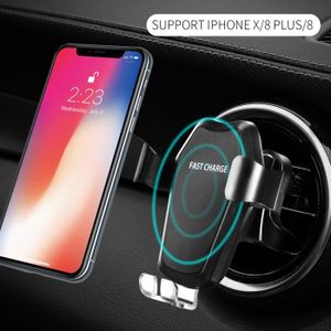 Support voiture qi iphone x