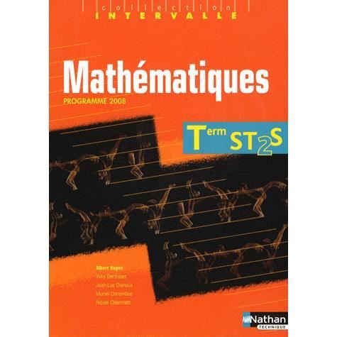Mathématiques Tle St2s Achat Vente Livre Albert Hugon - 
