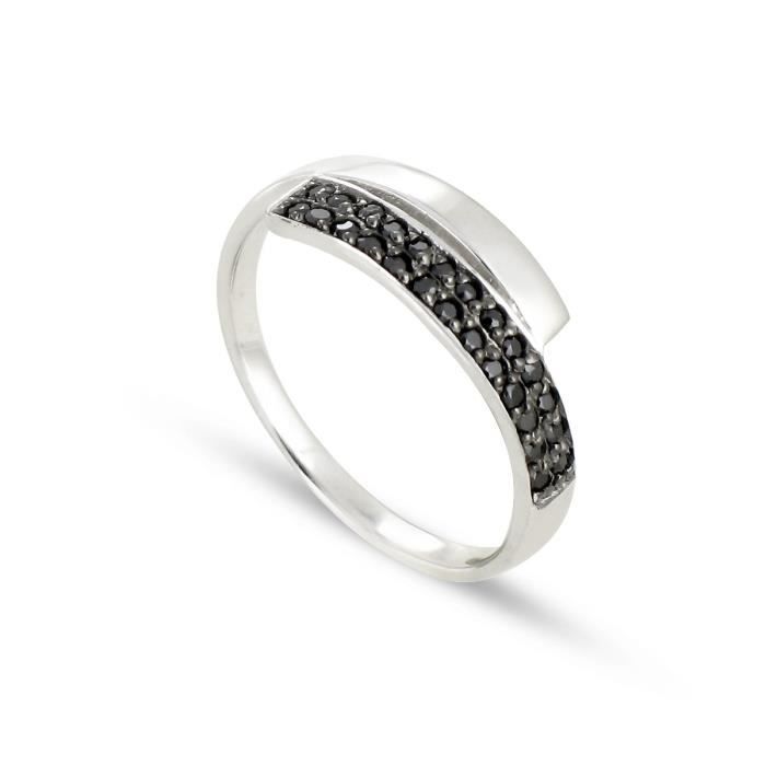 TOUS MES BIJOUX Bague Argent 925° et Oxydes Zirconium Femme