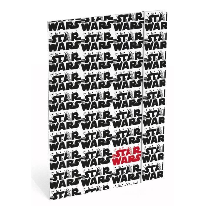 STAR WARS CLASSIC Chemise à élastique Folio - 3 rabats en carton - All-over