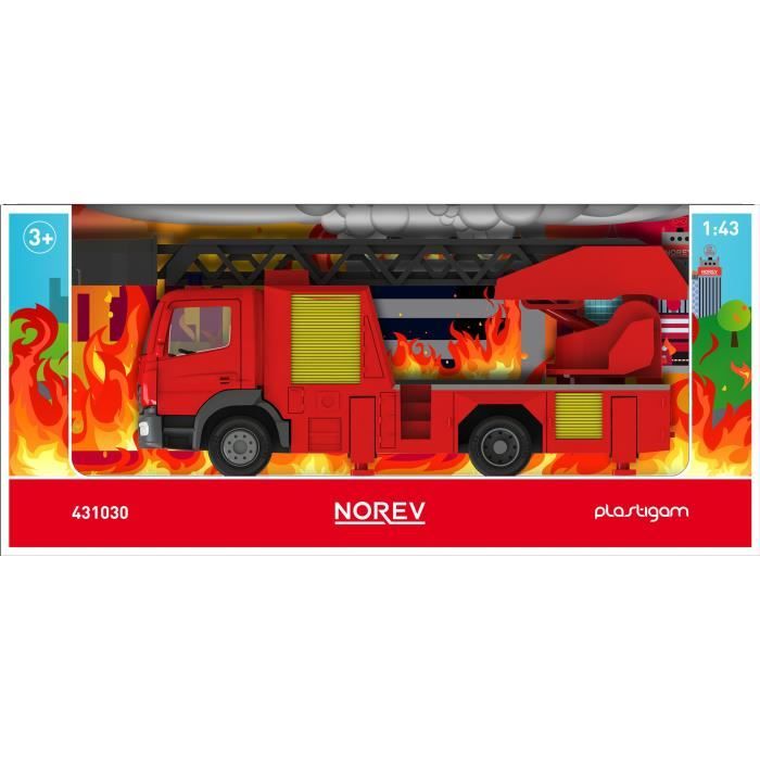 NOREV Camion pompier Mercedes-Benz Plastigram