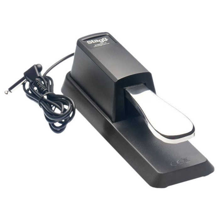 STAGG SUSPED 10 Pédales de sustain pour clavier et piano - Chrome