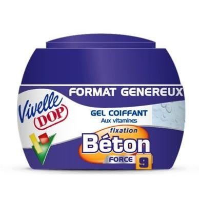 VIVELLE DOP Gel coiffant aux vitamines Beton Force 9 Format genereux 200 ml