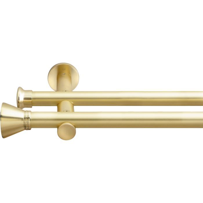 Tringle double en kit D20 modèle Jaen - Doré Mat - 1m50 - Achat ... Tringle double en kit D20 modèle Jaen - Doré Mat - 1m50 - Achat ...