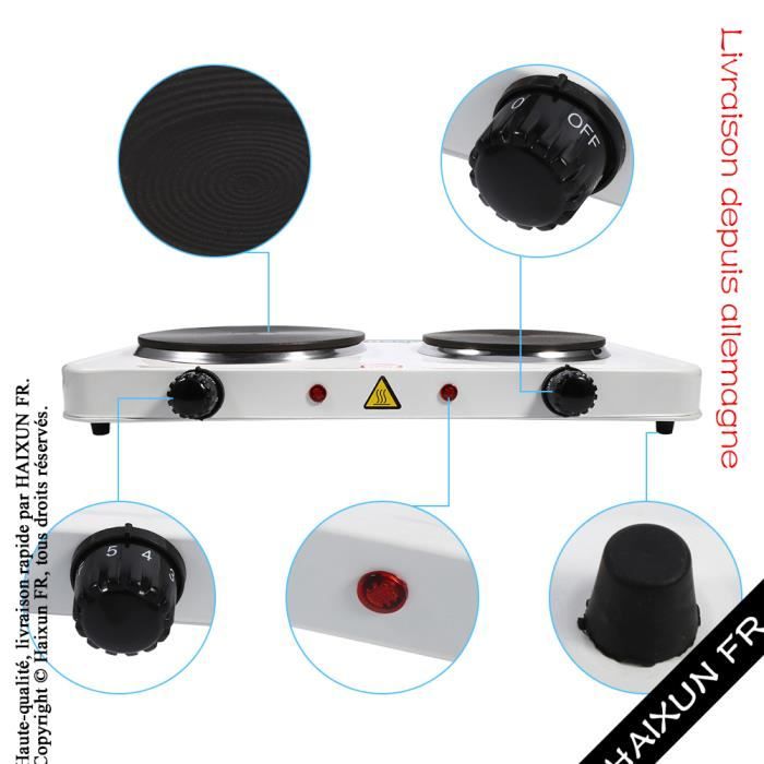 Nouveau portable 2500W double plaque électrique1