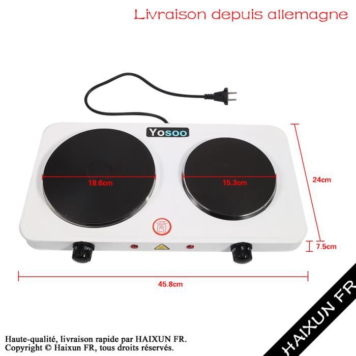 Nouveau portable 2500W double plaque électrique2