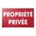 Panneau Propriété Privée 330x200 mm