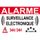 panneau de dissuasion alarme électronque 160x100mm