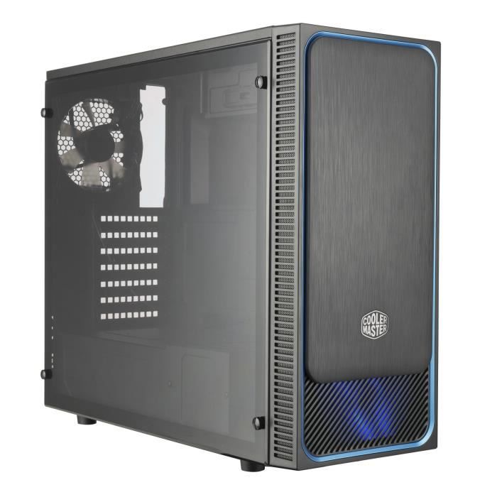 COOLER MASTER Boîtier PC MasterBox E500L windows - Bleu