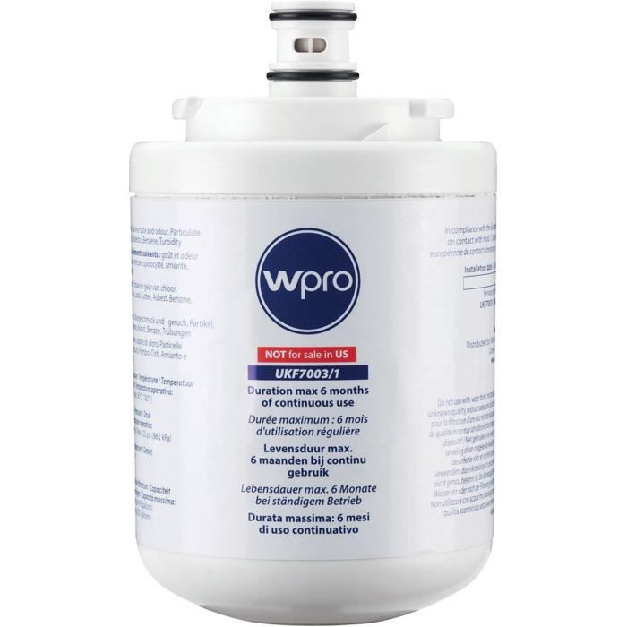 WPRO UKF7003/1 Filtre à eau d'origine sur réfrigérateur Maytag, Jenn Air