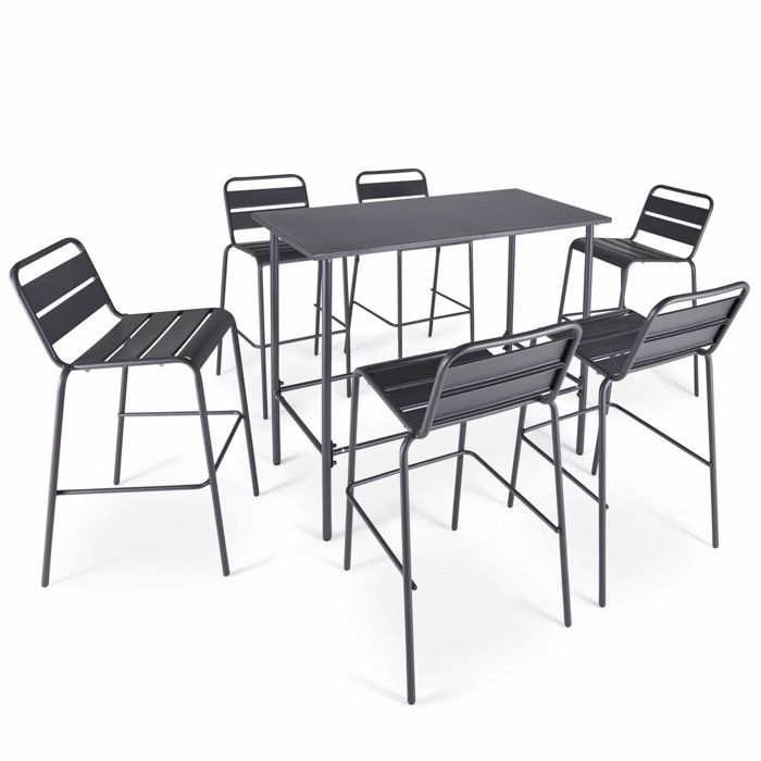Table haute jardin et tabourets - Achat / Vente pas cher Table haute jardin et tabourets - Achat / Vente pas cher