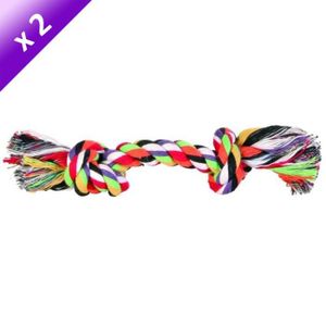 TRIXIE Lot de 2 Cordes de jeu Denta Fun pour chien