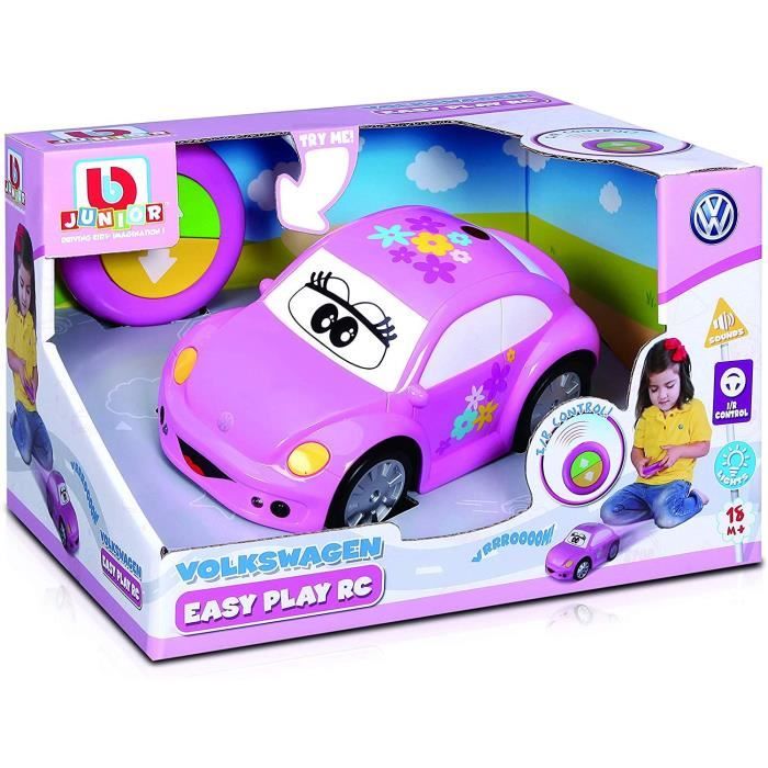 SKU PERE BB JUNIOR Véhicule radiocommandé BB Junior 1er âge Coccinelle infrarouge rose