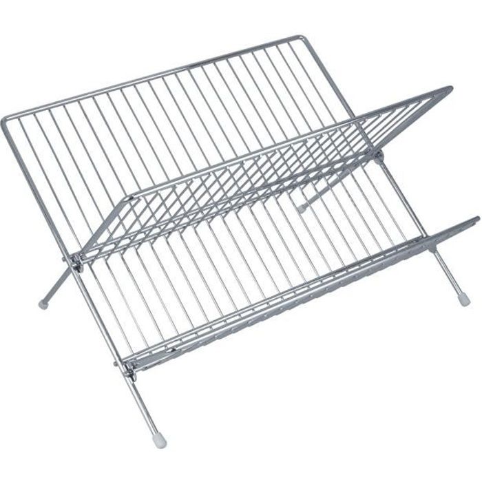 EQUINOX Egouttoir à vaisselle 38x30x24 cm gris