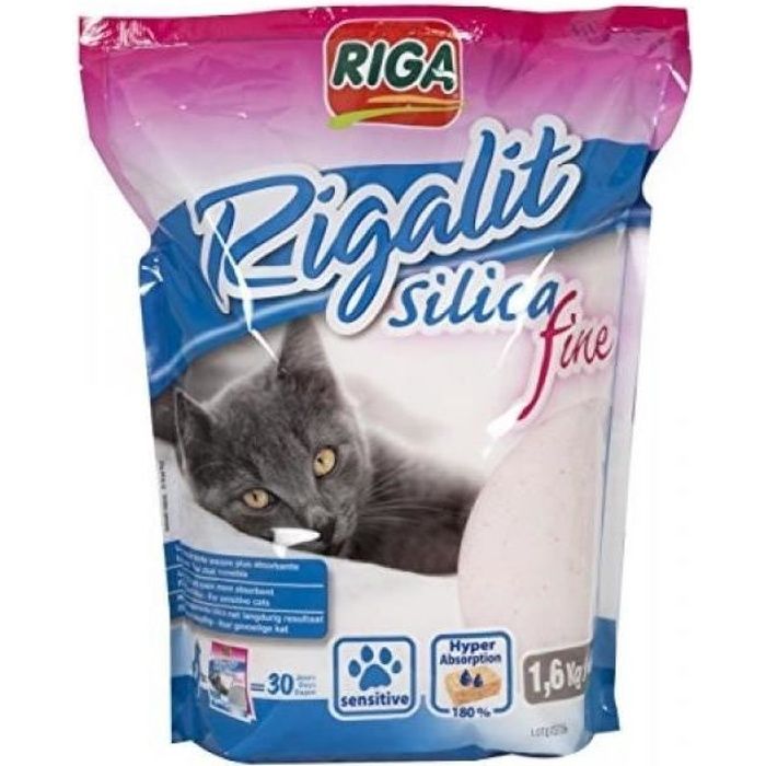 RIGA Lit Fine Litière -Silice - Doypack - 1,6 kg