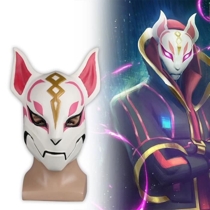 hot game fortnite masque cosplay fox derive masque dur masque en latex pour halloween - ou est le renard dans fortnite