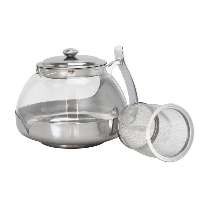 Théière Verre & Inox EQUINOX