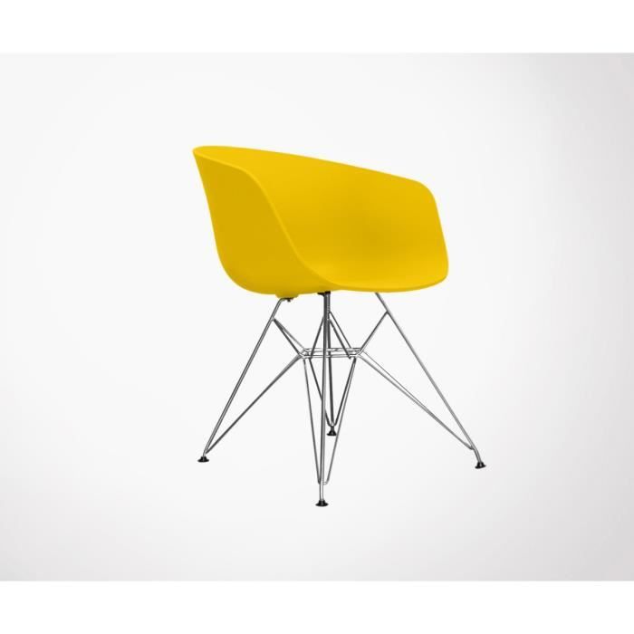 Pieds Designer Scandinave Métal Inspiré Fauteuil Eiffel Moutarde tCdhQrs