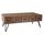 SARAGOSSE Table basse style industriel en pin et m