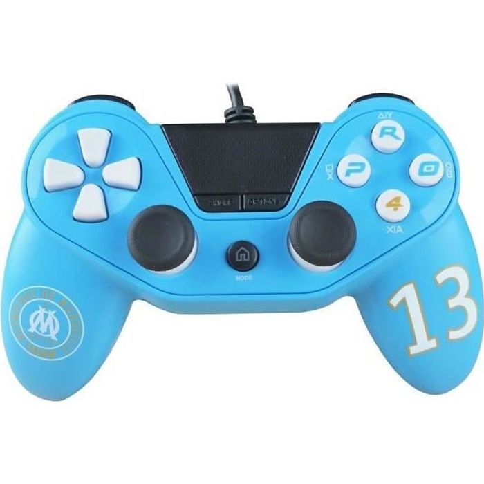 Manette filaire Pro4 Olympique De Marseille pour PS4, PS3 et PC
