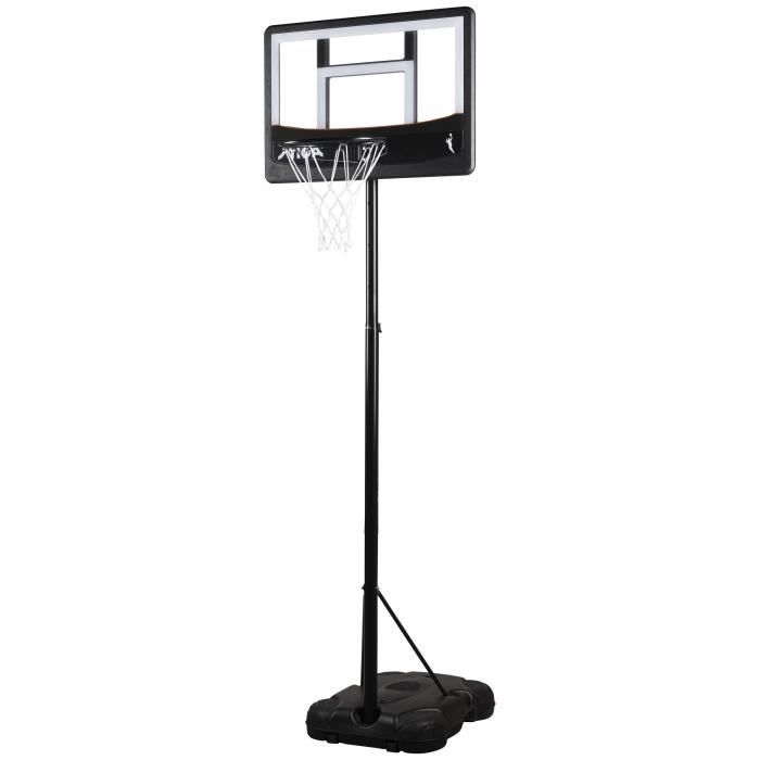 STIGA Panier de basket-ball Guard 1,65-2,2m - Noir
