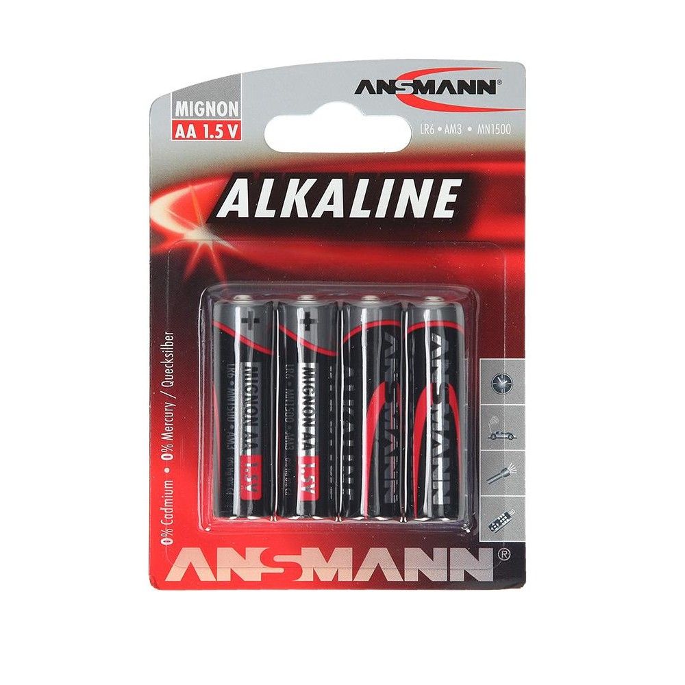 GP Batteries 4 Piles AA / LR06 - GP 15AE-2U4 / LR6 - Super Alcaline