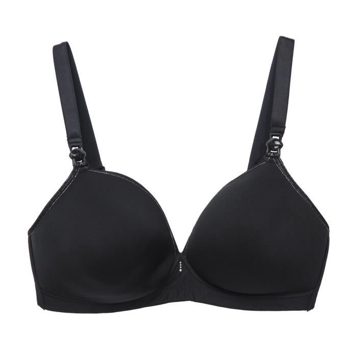 CACHE CŒUR Soutien-Gorge sans Armatures de Maternité et Allaitement 3d Light Noir